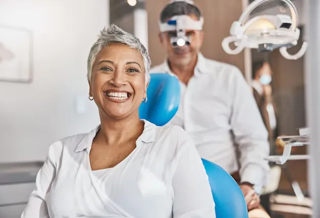 image of patient smiling